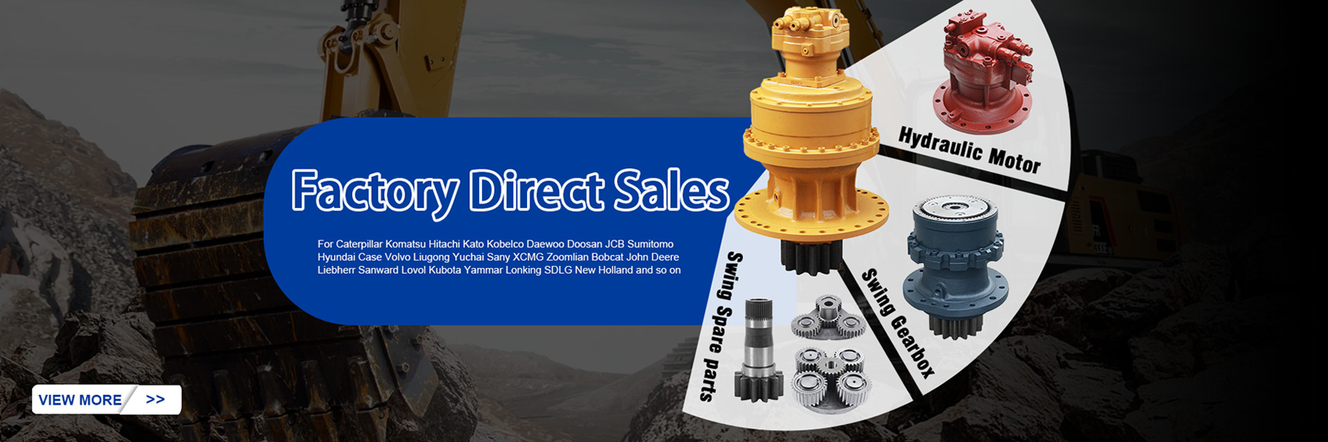 คุณภาพ ไดรฟ์สุดท้ายของรถขุด โรงงาน